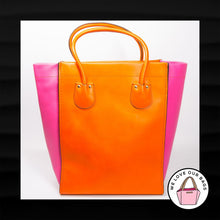 Load image into Gallery viewer, 3 OF 10 MADE COACH BONNIE CASHIN XL CARRY TOTE SHANGHAI CHINA ORANGE LEATHER BAG