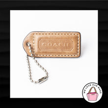 Load image into Gallery viewer, 2" Medium COACH BROWN LEATHER KEY FOB BAG CHARM KEYCHAIN HANGTAG TAG