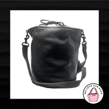 Load image into Gallery viewer, NEW! COACH 1941 SAMPLE 00000 BLACK LEATHER SUEDE LINING BUCKET CROSSBODY BAG