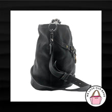 Load image into Gallery viewer, NEW! COACH 1941 SAMPLE 00000 BLACK LEATHER SUEDE LINING BUCKET CROSSBODY BAG