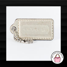 Load image into Gallery viewer, 2.5" Large COACH IRIDESCENT SHIMMER KEY FOB BAG CHARM KEYCHAIN HANGTAG TAG