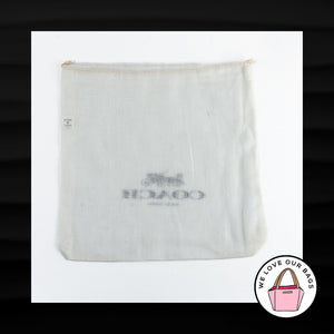 NEW COACH NEW YORK WHITE COTTON DUST BAG 8x8 DRAWSTRING PROTECTIVE COVER SLEEPER