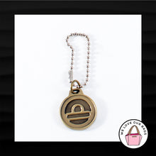 Load image into Gallery viewer, BIG BUDDHA ANTIQUE GOLD BRASS ROUND DISC KEY FOB BAG CHARM KEYCHAIN HANG TAG