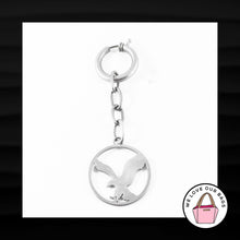 Load image into Gallery viewer, AMERICAN EAGLE SILVER METAL DISC TRIGGER KEY RING KEY FOB BAG CHARM KEYCHAIN TAG
