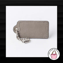 Load image into Gallery viewer, 2.5" Large COACH BROWN PATENT LEATHER KEY FOB BAG CHARM KEYCHAIN HANGTAG TAG