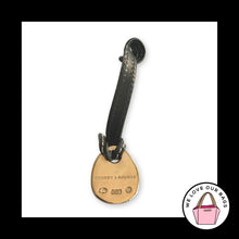 Load image into Gallery viewer, VINTAGE Y2K DOONEY &amp; BOURKE Orange Duck Black Leather Fob Bag Charm Hang Tag
