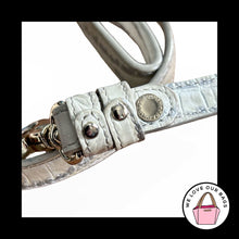 Load image into Gallery viewer, BRAHMIN BAG STRAP Cream Croc Leather Gold Replacement Purse Crossbody Shoulder
