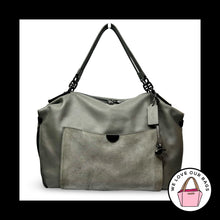 Load image into Gallery viewer, $595 COACH DARLA 32 SATCHEL Grey Black Leather Suede Duffle Shoulder Bag 76043
