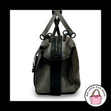 Load image into Gallery viewer, $595 COACH DARLA 32 SATCHEL Grey Black Leather Suede Duffle Shoulder Bag 76043
