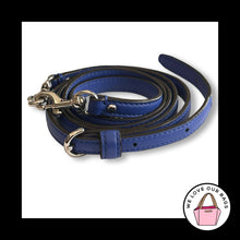 Load image into Gallery viewer, New COACH BAG STRAP Blue Leather Silver Replacement Purse Crossbody Shoulder
