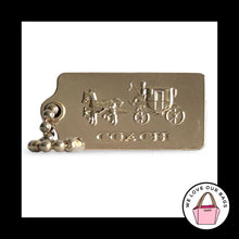 Load image into Gallery viewer, COACH 1941 Horse &amp; Carriage Hang Tag Gold Metal 1.75" Bag Charm Keychain Fob
