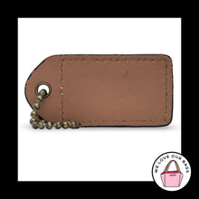 Load image into Gallery viewer, 65th COACH Y2K VINTAGE Hang Tag Natural Vachetta Leather Antique Brass Bag Charm
