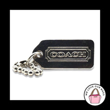 Load image into Gallery viewer, 1.25&quot; Small VINTAGE COACH Silver Nickel Metal Fob Bag Charm Keychain Hang Tag
