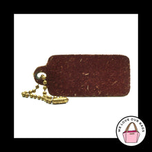 Load image into Gallery viewer, 2.25&quot; COACH VINTAGE LEATHERWARE Red Brass Fob Bag Charm Keychain Hang Tag
