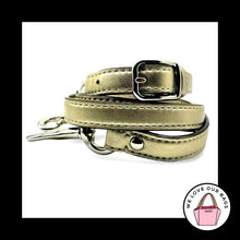 Load image into Gallery viewer, COACH BAG STRAP Gold Leather Silver Nickel Replacement Purse Crossbody Shoulder
