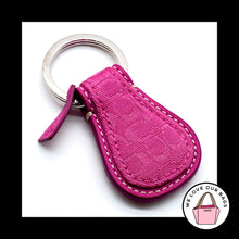 Load image into Gallery viewer, New Y2K VINTAGE COACH Teardrop Pink Signature Leather Fob Bag Charm Keychain Tag
