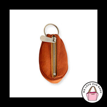 Load image into Gallery viewer, New SONNENLEDER KEYRING PUCCINI Brown Leather Coin Pouch Bag Charm Keychain
