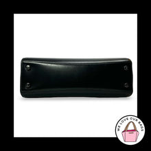 Load image into Gallery viewer, COACH ELIZA Top Handle Bag Satchel Black Smooth Leather Gunmetal CT852
