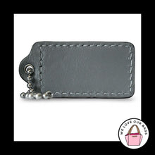 Load image into Gallery viewer, COACH HANG TAG 2.5" Army Green Patent Leather Gray Bag Charm Keychain Fob Large
