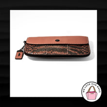 Load image into Gallery viewer, NEW COACH 1941 GLOVETANNED EXOTIC SNAKESKIN MELON LEATHER WRISTLET WALLET CLUTCH
