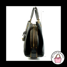 Load image into Gallery viewer, Rare COACH 1941 ROGUE First Generation Black Glovetanned Leather Brass Bag 20315

