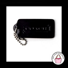 Load image into Gallery viewer, 2.25&quot; COACH LEGACY PURPLE PATENT LEATHER KEY FOB BAG CHARM KEYCHAIN HANG TAG
