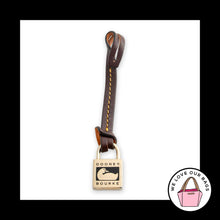 Load image into Gallery viewer, VINTAGE Y2K DOONEY &amp; BOURKE Duck Brown Leather Fob Bag Charm Hang Tag Keychain
