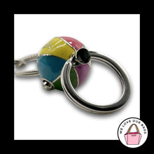 Load image into Gallery viewer, NWT COACH Beach Ball Valet Keychain Legacy Stripe Fob Bag Charm Hang Tag 93160
