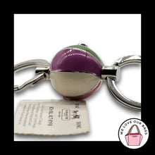 Load image into Gallery viewer, NWT COACH Beach Ball Valet Keychain Legacy Stripe Fob Bag Charm Hang Tag 93160
