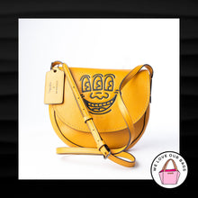 Load image into Gallery viewer, NEW ULTRA RARE COACH X KEITH HARING THREE EYED FACE LEATHER CROSSBODY BAG 87484
