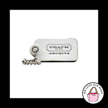 Load image into Gallery viewer, 1.5&quot; Small COACH LEGACY ARCHIVE White Leather Fob Bag Charm Keychain Hang Tag
