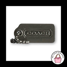 Load image into Gallery viewer, VINTAGE Y2K COACH 1.25" Brushed Silver Nickel Metal Bag Charm Keychain Hang Tag
