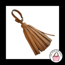 Load image into Gallery viewer, COACH LEGACY Light Brown Leather Tassel Strap Bag Charm Hang Tag Keychain Fob
