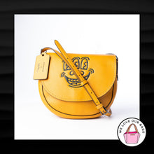 Load image into Gallery viewer, NEW ULTRA RARE COACH X KEITH HARING THREE EYED FACE LEATHER CROSSBODY BAG 87484
