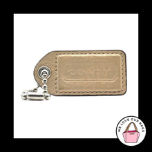 Load image into Gallery viewer, 2.5 Y2K VINTAGE COACH Sand Mahogany Brown Leather Fob Bag Charm Keychain HangTag
