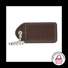 Load image into Gallery viewer, 2.5 Y2K VINTAGE COACH Sand Mahogany Brown Leather Fob Bag Charm Keychain HangTag
