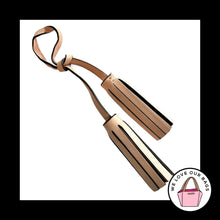 Load image into Gallery viewer, COACH LEGACY Light Pink Leather Tassel Strap Bag Charm Hang Tag Keychain Fob
