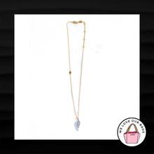 Load image into Gallery viewer, NEW JUICY COUTURE PAVE CRYSTAL ANGEL WING PENDANT THIN GOLD CHAIN NECKLACE 19&quot;
