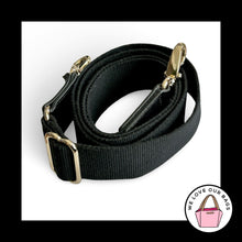 Load image into Gallery viewer, COACH BAG STRAP Black Web Canvas Leather Replacement Purse Crossbody Shoulder
