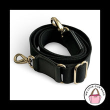 Load image into Gallery viewer, COACH BAG STRAP Black Web Canvas Leather Replacement Purse Crossbody Shoulder
