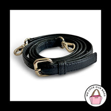 Load image into Gallery viewer, COACH BAG STRAP Black Pebbled Leather Replacement Purse Crossbody Shoulder Gold
