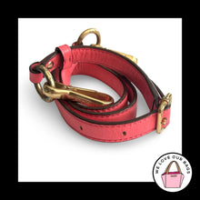 Load image into Gallery viewer, COACH BAG STRAP Pink Leather Gold Brass Replacement Purse Crossbody Shoulder
