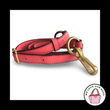 Load image into Gallery viewer, COACH BAG STRAP Pink Leather Gold Brass Replacement Purse Crossbody Shoulder
