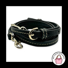 Load image into Gallery viewer, COACH BAG STRAP Black Leather Light Gold Replacement Purse Crossbody Shoulder
