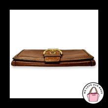 Load image into Gallery viewer, Y2K Vintage $208 COACH SOHO Tobacco Brown Large Slim Envelope Wallet Clutch
