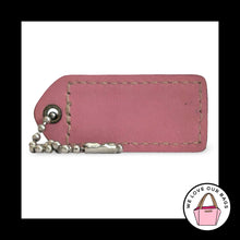 Load image into Gallery viewer, COACH Y2K VINTAGE Hang Tag 2" British Tan Brown Leather Bag Charm Keychain Fob
