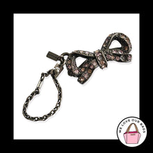 Load image into Gallery viewer, New COACH x Selena Gomez Tea Rose Bow Pave Crystal Bag Charm Keychain Fob 39311
