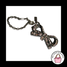Load image into Gallery viewer, New COACH x Selena Gomez Tea Rose Bow Pave Crystal Bag Charm Keychain Fob 39311
