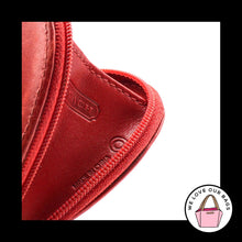 Load image into Gallery viewer, Rare VINTAGE COACH HEART Red Glovetanned LEATHER Zippered Coin Purse Case Wallet
