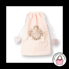 Load image into Gallery viewer, JUICY COUTURE Dust Bag Pink Flannel Cotton 14x9 Drawstring Cover Sleeper Pouch
